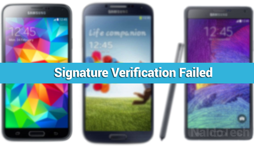 How To Fix Recovery Signature Verification Failed on Samsung Devices ...