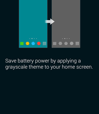 enable grayscale without ultra power saving mode