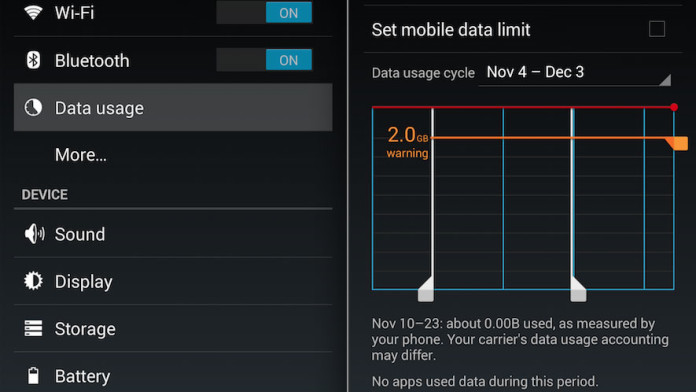 nexus 5 fix mobile data