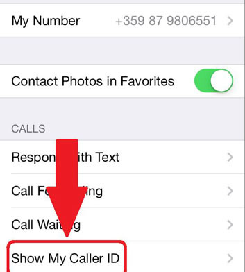 private iphone number