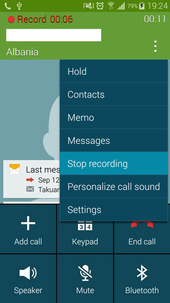 enable call recording galaxy s5