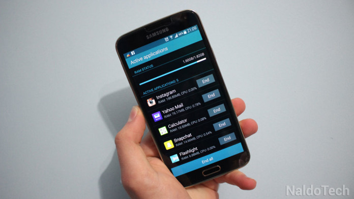 how to reduce ram usage galaxy s5