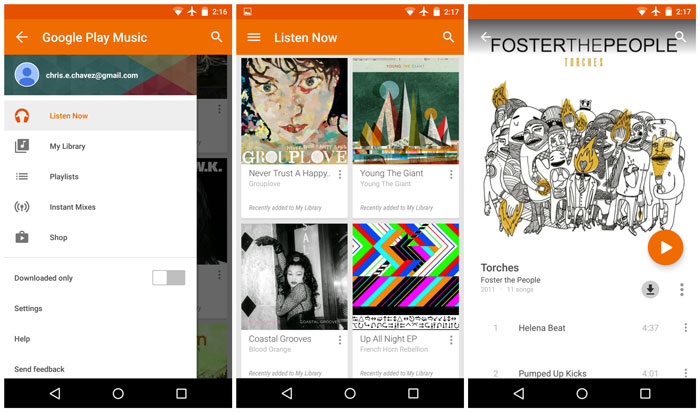 google play music download only mode google play music download only mode