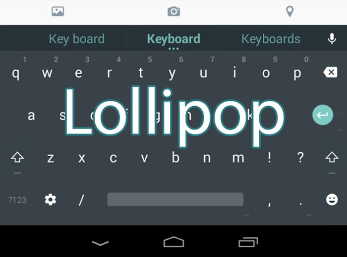 android 5.0 lollipop keyboard