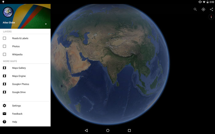 atlas earth apk for chrome os