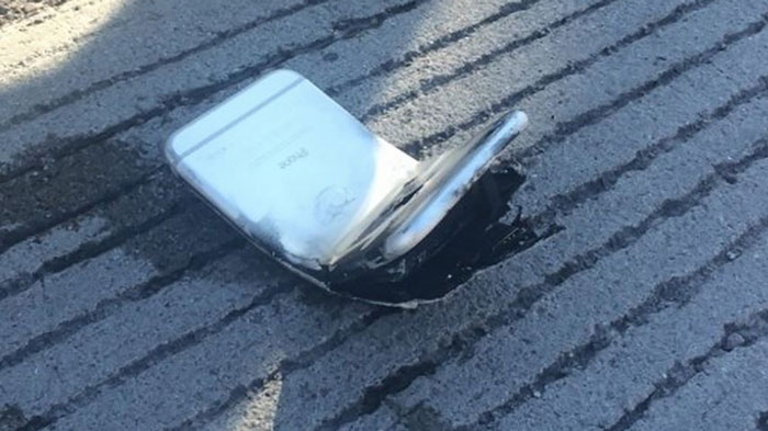 iphone 6 bend explodes hurt accident