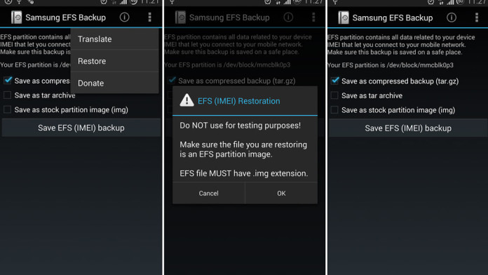 How To Backup EFS Partition & IMEI Using Wanam App - NaldoTech How To Backup EFS Partition & IMEI Using Wanam App - NaldoTech - 696 x 392 jpeg 52kB