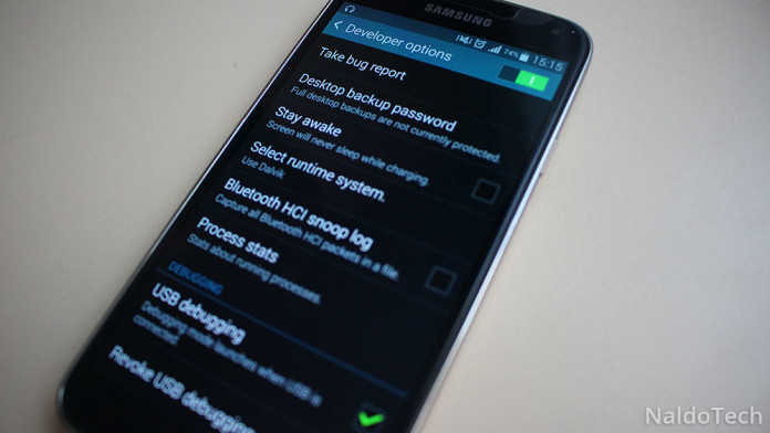 usb debugging developer options 5.0 lollipop