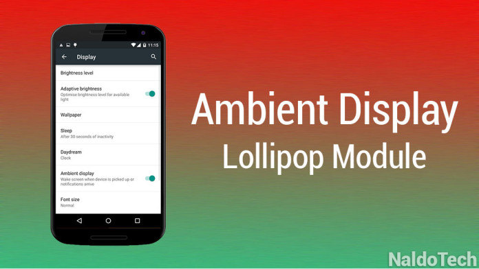 ambient display lollipop xposed module