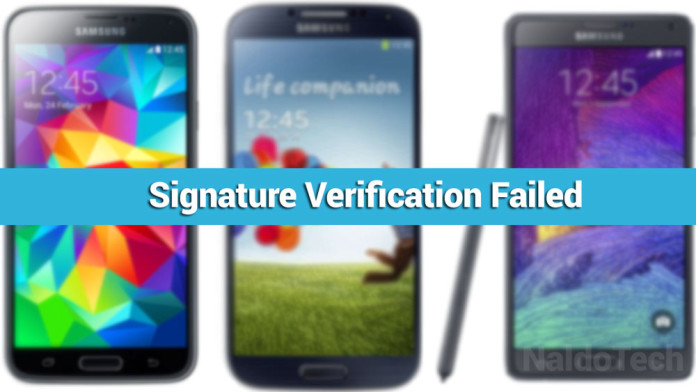 signature verification recovery failed android fix