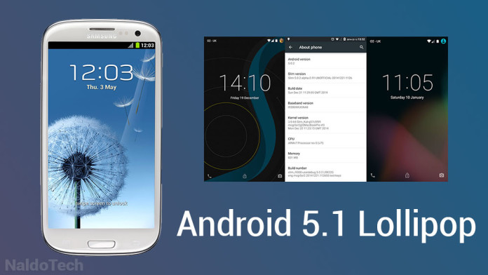 5.1 lollipop omni rom galaxy s3