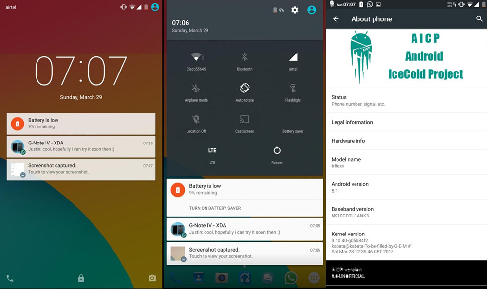 Install Android 5 1 Lollipop Aicp Rom On Galaxy Note 4 G910f Naldotech