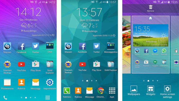 note 4 launcher weather widget s4