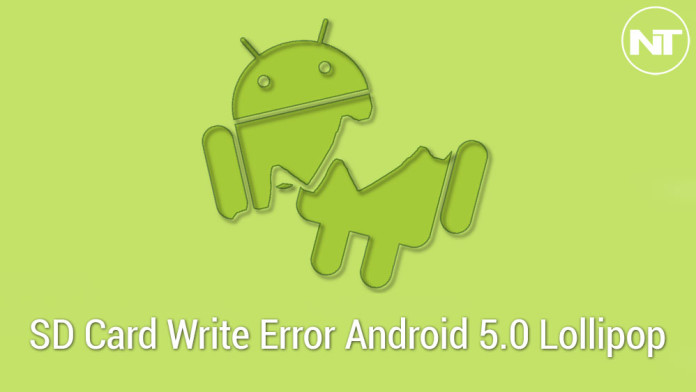 sd card write error lollipop