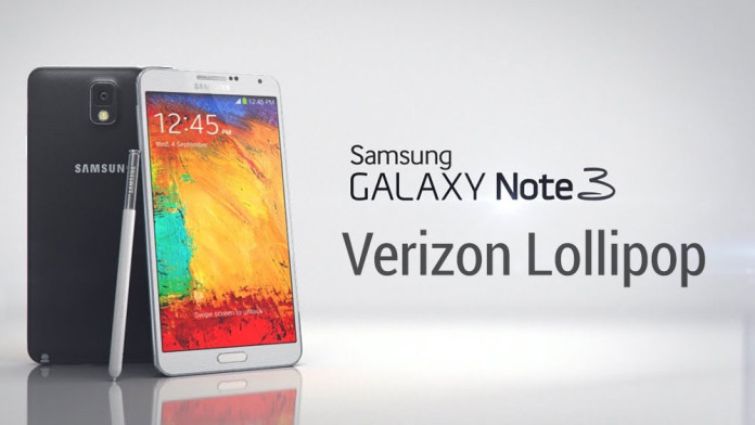 galaxy note 3 verizon lollipop