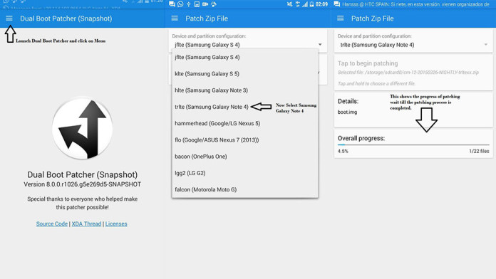 galaxy note 4 dual boot roms