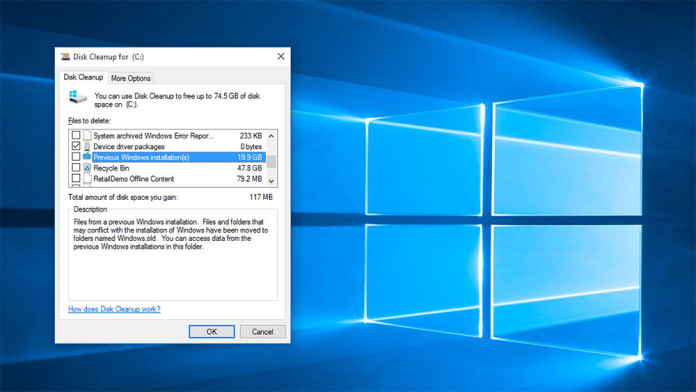 windows 10 disk cleanup