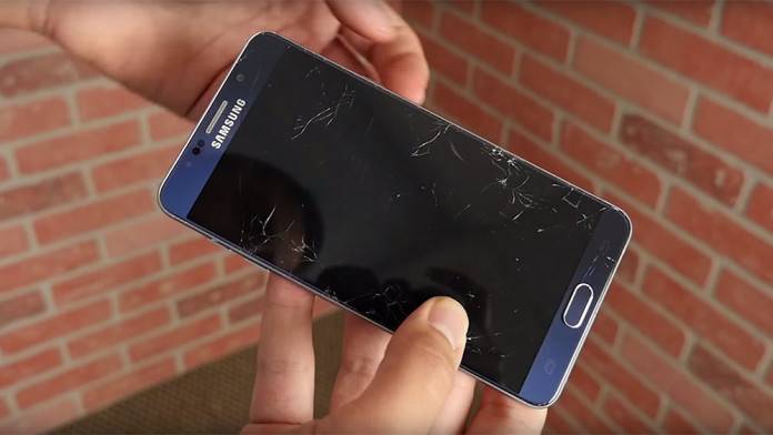 galaxy note 5 drop test