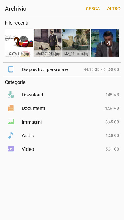 galaxy note 7 file manager