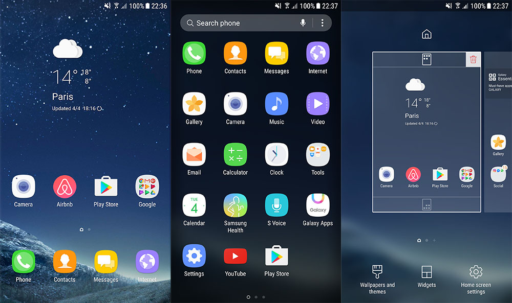 Install Samsung Galaxy S8 TouchWiz Launcher APK on All ...