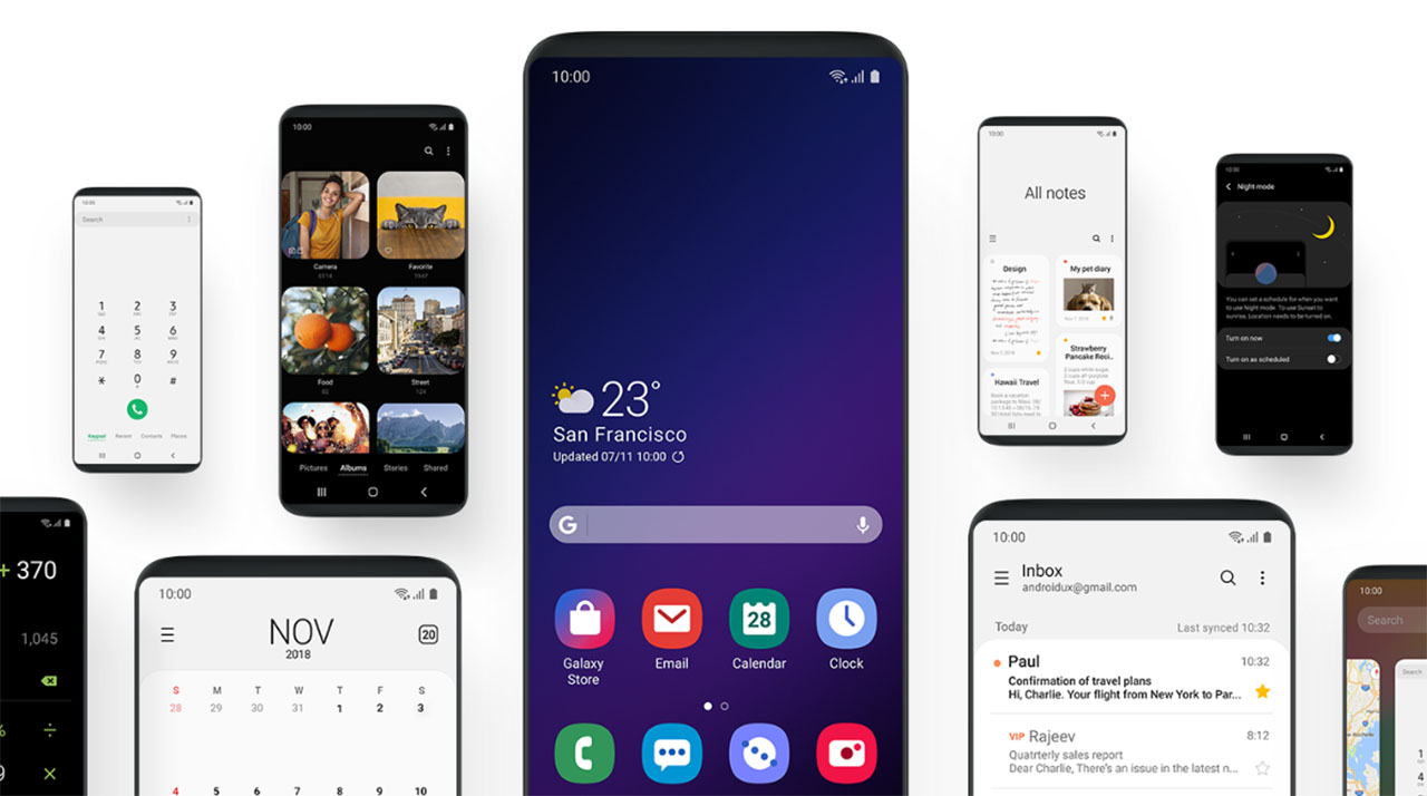 Android 9.0 пирог бета-программа Samsung One UI