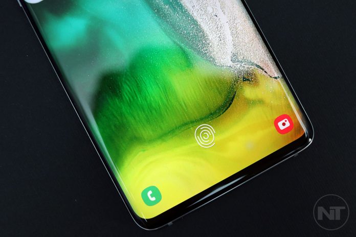 samsung galaxy s10 fingerprint scanner photo