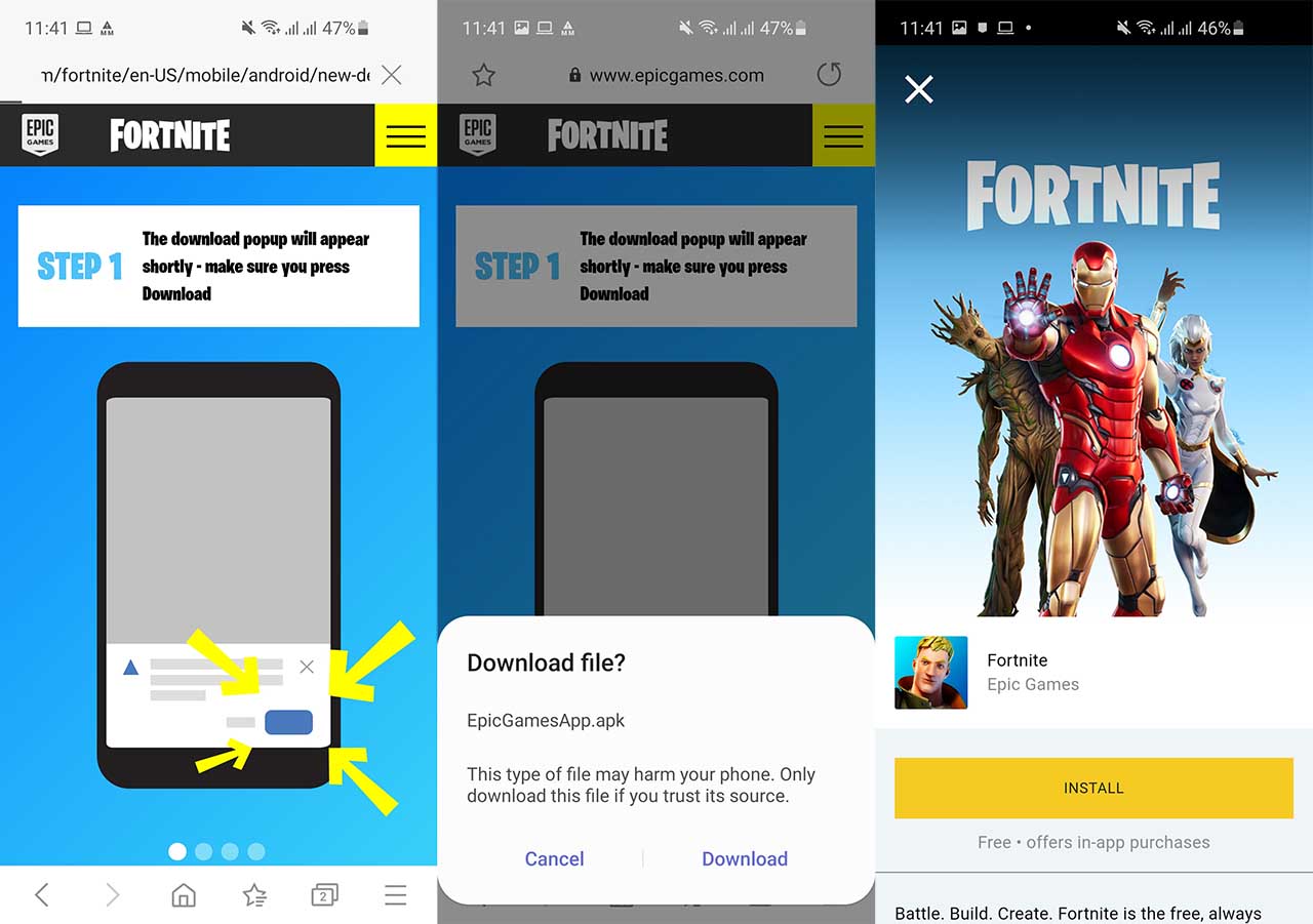 How To Download And Install Fortnite Season 4 On Android Apk Sideload Naldotech