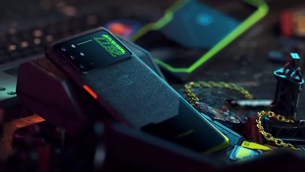 Wallpaper e ícones do OnePlus 8T Cyberpunk 2077 Limited Edition