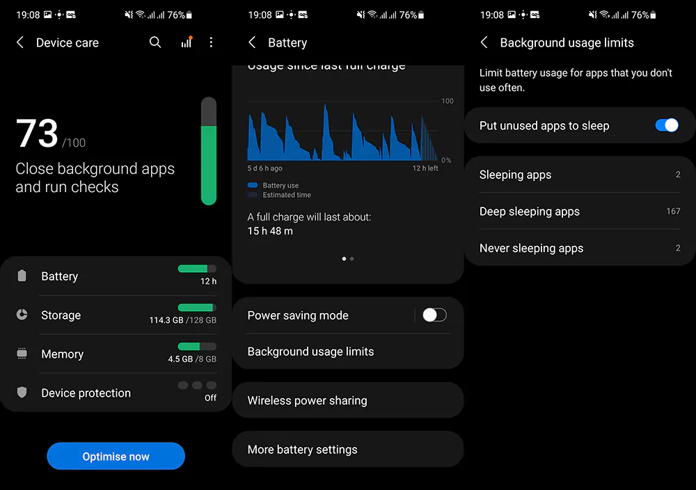 приложения для глубокого сна Galaxy Z Fold 3