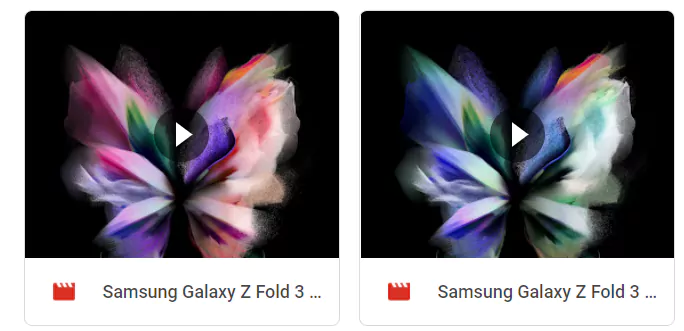galaxy z fold 3 live wallpapers