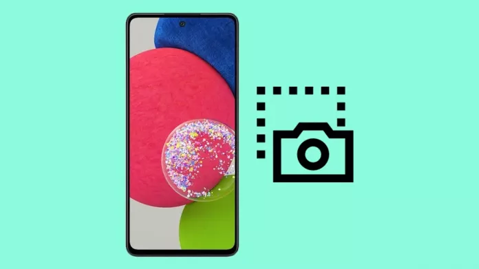 Samsung Galaxy A52s screenshot screen capture